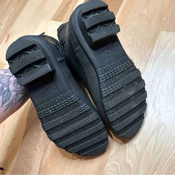 Chooka Black Rubber Ankle Rain Boots Booties size 8 - Picture 6 of 6